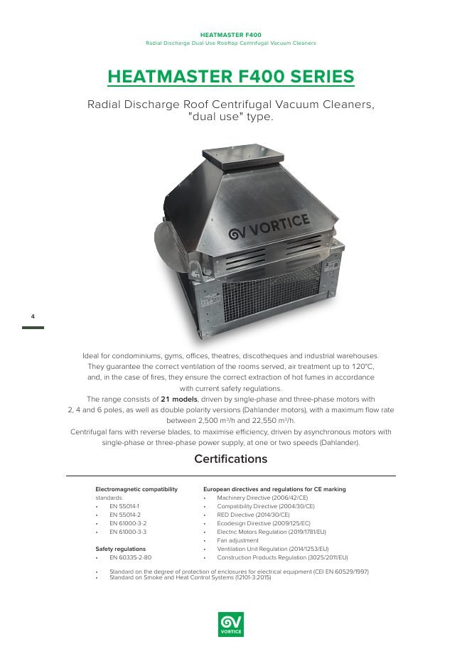 HEATMASTER catalogue cover