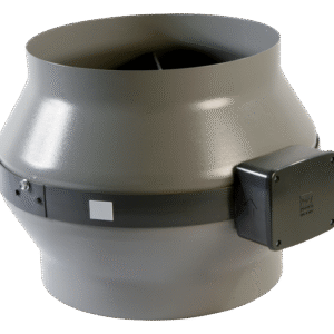 "Vortice CA MD kanal tipi fan – metal gövdeli, çift hızlı motorlu, yüksek dayanıklıklı havalandırma ünitesi"